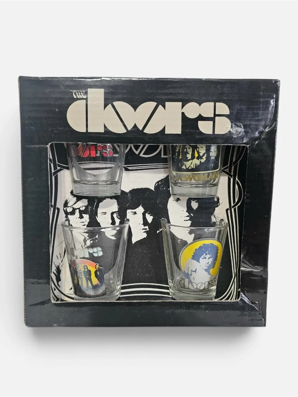 The Doors Shot Glasses Set Of 4 Bravado Barware New 2011